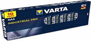 Pack 10 PILAS AAA LR03 VARTA Industrial Pro Ø10,5×44,5mm