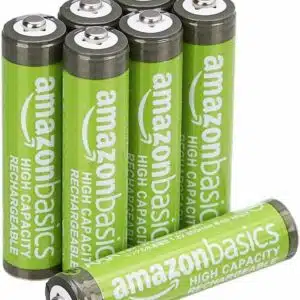 Amazon Basics - NiMh Piles Rechargeables AAA Haute capacité, 850 mAh, pré-chargées, Lot de 8