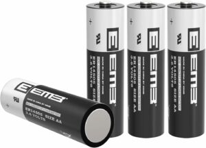 EEMB ER14505 AA 3,6V Lithium Battery Li-SOCL₂ Non Rechargeable SB-AA11 LS14500 TL-5903 ER14500 2700mAh pour Compteur d’électricité d’eau Gaz PLC Équipement d’installation Batterie générique (4)