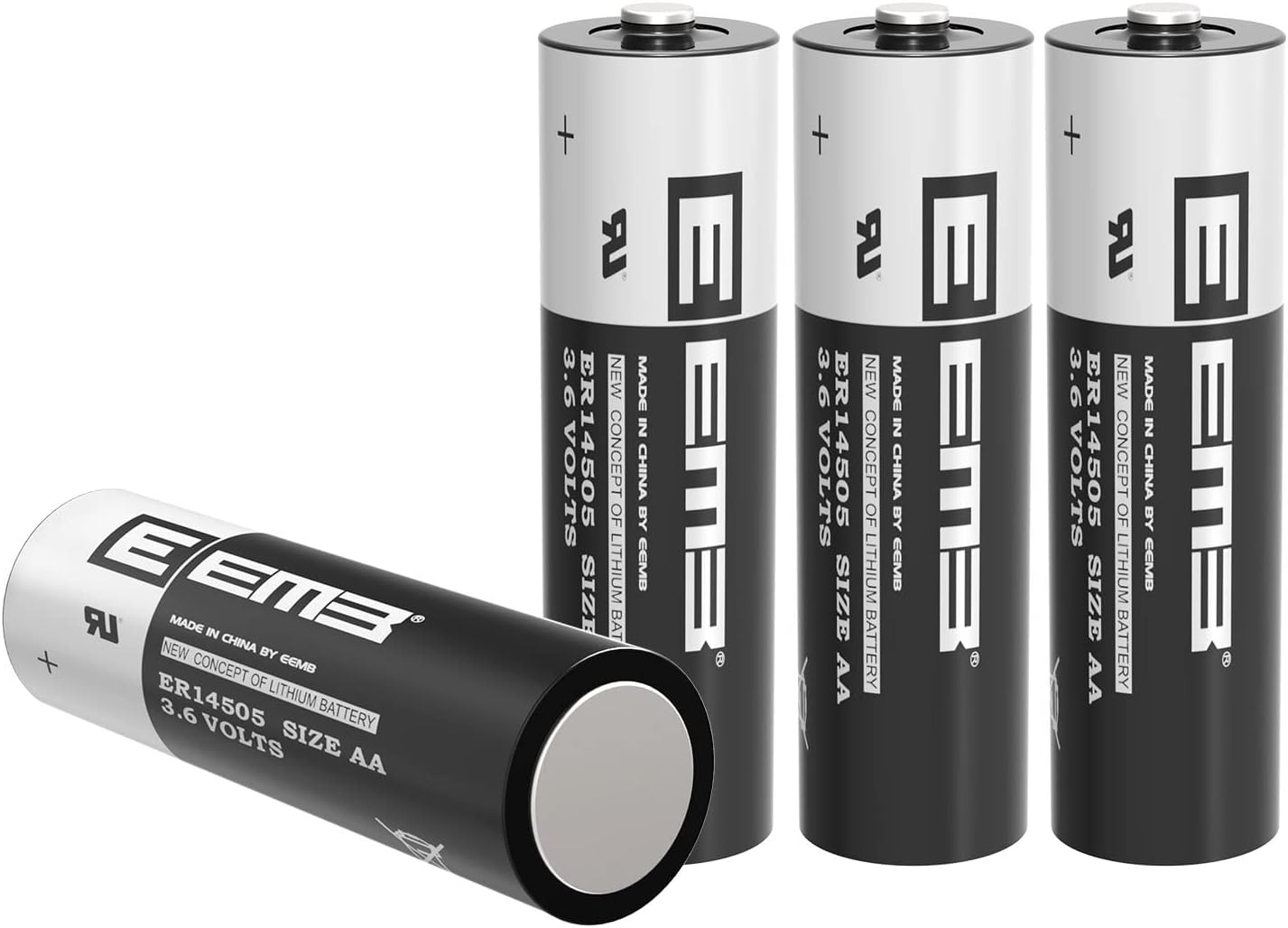 EEMB ER14505 AA 3,6V Lithium Battery Li-SOCL₂ Non Rechargeable SB-AA11 LS14500 TL-5903 ER14500 2700mAh pour Compteur d'électricité d'eau Gaz PLC Équipement d'installation Batterie générique (4)