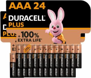Piles AAA Duracell Plus (lot de 8) – Alcalines 1,5V, LR03 MN2400