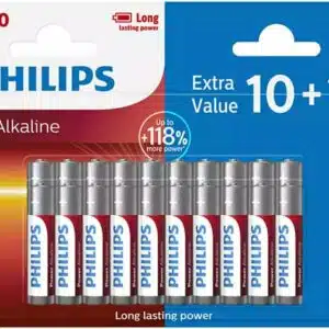 Philips Piles AAA - LR03/1.5V - 20 Piles - Alcalines