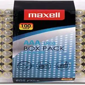 Pack de 100 Piles AAA Alkaline LR03 AAA