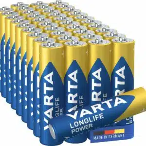 VARTA Piles AAA, lot de 40, Longlife Power, Alcalines, 1,5V, adaptées aux jouets, souris sans fil, lampes de poche