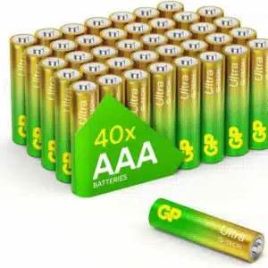 Piles AAA - Lot de 40 Piles | GP Ultra | Batteries Alcalines AAA LR03 1,5v - Longue durée et puissantes