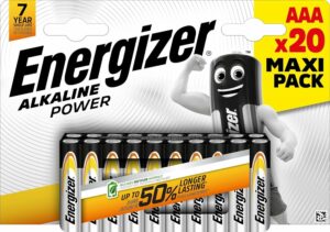 Energizer Alkaline Power Lot de 20 Piles alcalines AAA/LR03