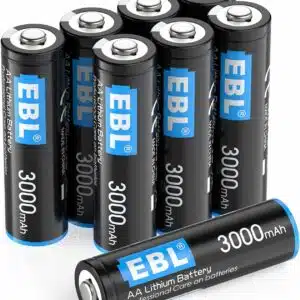 Pack 8 Piles au Lithium AA - Volt Constante Haute Performance (Non Rechargeable)