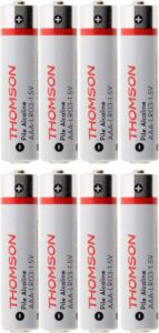 Thomson Pack 8 piles alcalines LR03 AAA 1,5 V