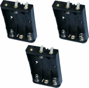 Aerzetix Lot de 3 Supports de Piles pour 3 Piles AAA LR3