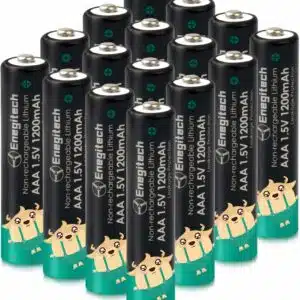 Lot de 16 Piles au Lithium AAA, 1,5 V, Triple A, jetables pour télécommande TV, Station météo extérieure, capteur, thermomètre, hygromètre, caméra, Sonnette Non Rechargeables