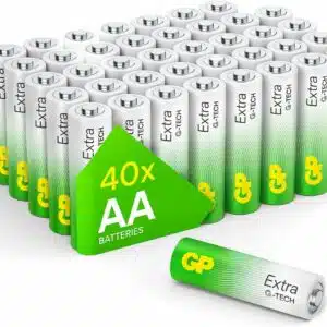Piles AA - Lot de 40 Piles | GP Extra | Batteries Alcalines AA LR6 1,5v - Longue durée