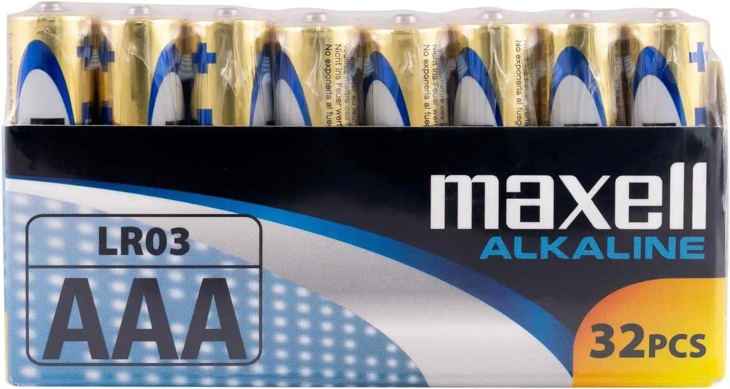 Pack 32 piles AAA - Piles alcalines Maxell LR03