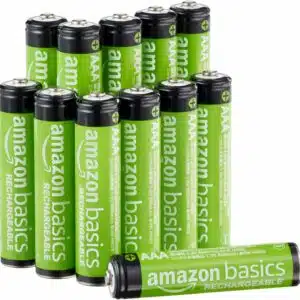 Amazon Basics - NiMh Piles Rechargeables AAA, Pré-Chargées, Lot de 12