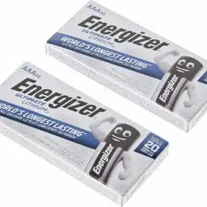 Lot de 20 Piles AAA au Lithium Energizer Ultimate