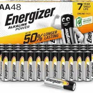 Pack de 48 Piles AA Energizer - Piles Alkaline Power AA