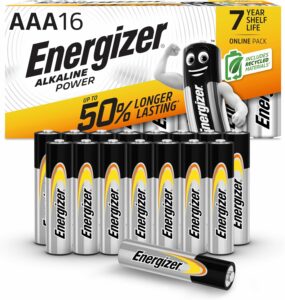 Pile AAA Energizer Alkaline Power Pack de 16 piles AAA