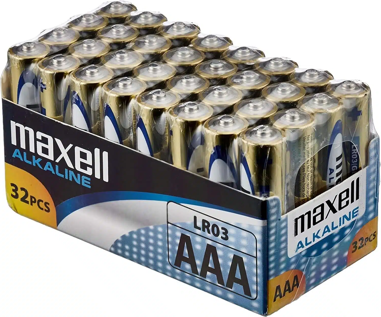 Pack 32 piles AAA - Piles alcalines Maxell LR03