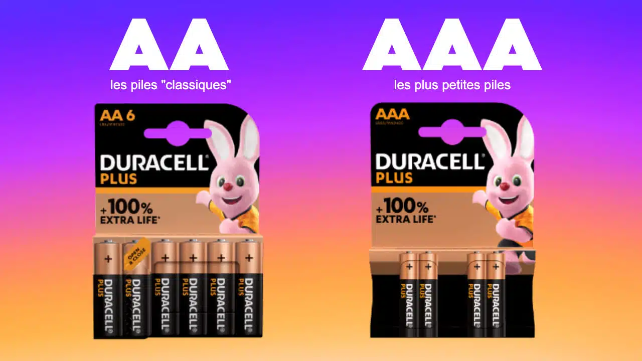 difference pile AAA et pile AA question schema image