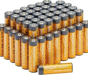 Lot de 48 piles alcalines AA haute performance, 1,5 V, 10 ans de conservation