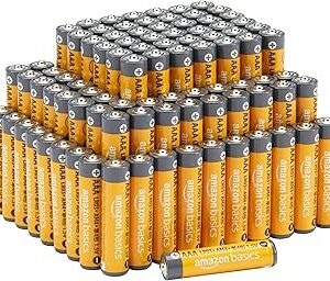Lot de 100 piles alcalines AAA haute performance, 1,5 V, 10 ans