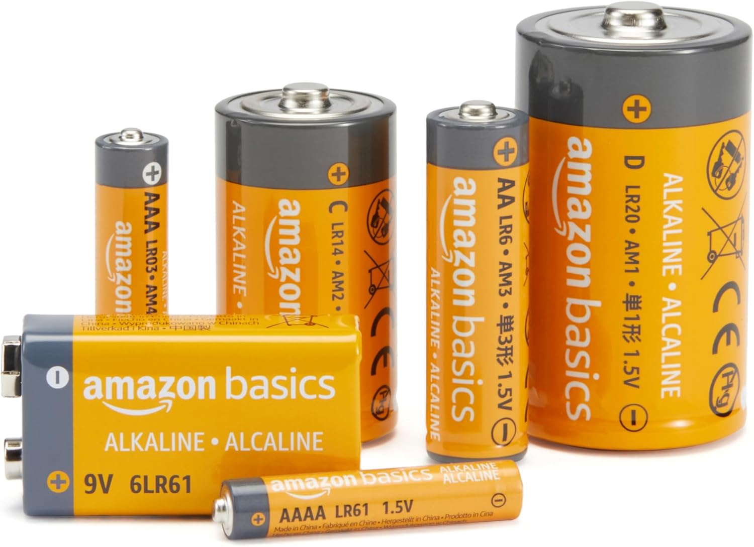 Lot de 100 piles alcalines AAA haute performance, 1,5 V, 10 ans - vue 5