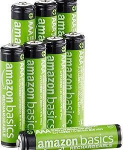 Lot de 8 piles rechargeables AAA NiMH 800 mAh