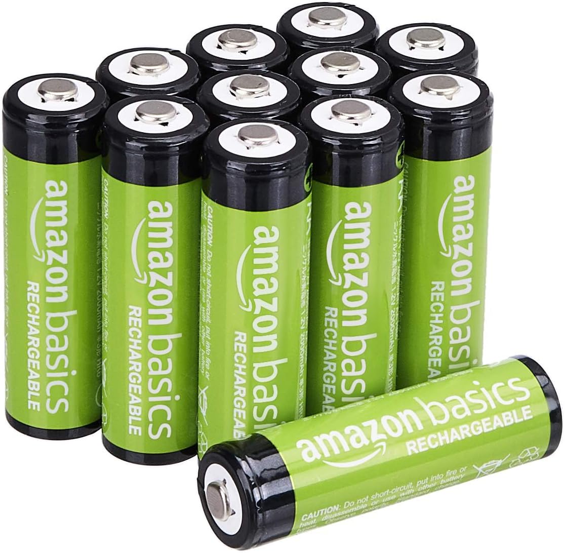 Lot de 12 piles rechargeables AA NiMH 2000 mAh, performantes et préchargées - vue 2