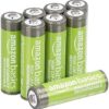 Lot de 8 piles rechargeables AA NiMH 2400 mAh haute capacité