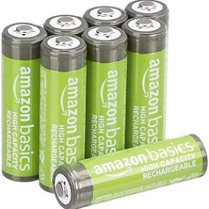 Lot de 8 piles rechargeables AA NiMH 2400 mAh haute capacité