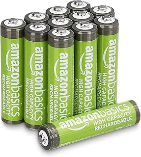 Lot de 12 piles rechargeables AAA NiMH 850 mAh, haute capacité