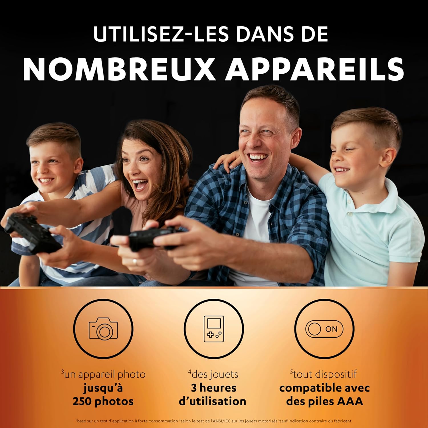 Piles rechargeables AAA Duracell 750 mAh, lot de 4, pré-chargées - vue 5