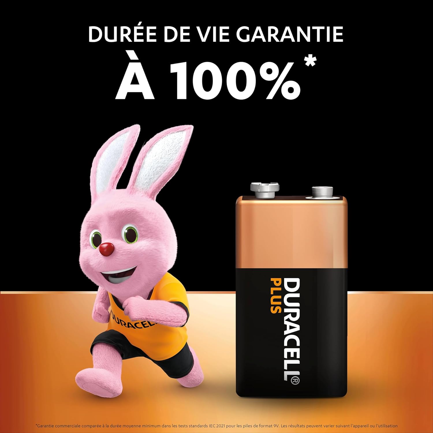 Duracell Plus Piles 9V lot de 2 alcalines emballage sans plastique - vue 3