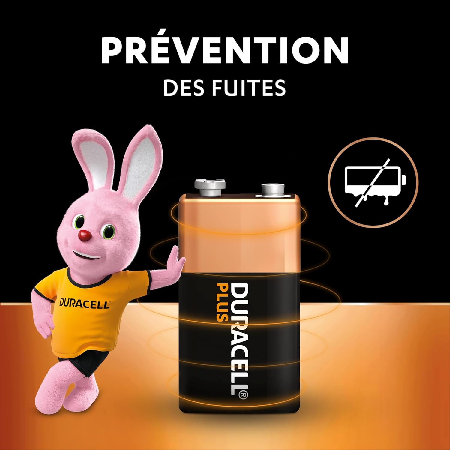 Duracell Plus Piles 9V lot de 2 alcalines emballage sans plastique - vue 6