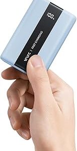 Batterie externe 20000mAh 22.5W PD 20W avec écran LED, bleu