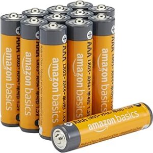 Lot de 12 piles alcalines AAA haute performance 1,5 V