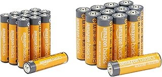 Lot de 24 piles alcalines AA et AAA, format économique, 1,5 V
