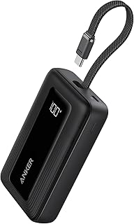 Anker Batterie Externe 20000mAh 30W avec Câble USB C Intégré