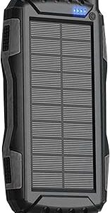 Batterie solaire 42800mAh charge rapide pour camping et voyage