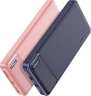 Lot de 2 batteries externes 10000mAh avec USB C