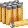 Lot de 12 piles alcalines AA haute performance 1,5 V