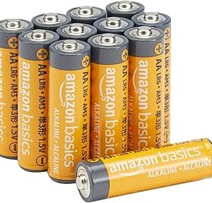 Lot de 12 piles alcalines AA haute performance 1,5 V
