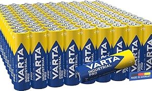 VARTA Piles AA Industrial Pro, lot de 100, alcalines 1,5V