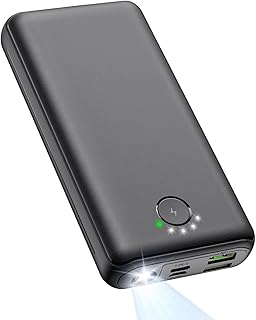 Batterie externe 27000mAh 22,5W Power Bank avec lampe de poche