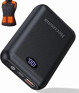 Batterie externe 7,4V 16000mAh pour gilet chauffant avec écran LED
