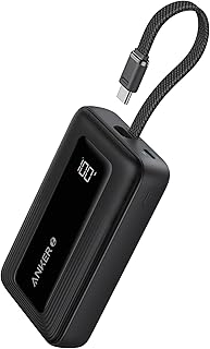 Anker Zolo Batterie Externe 10000mAh 30W avec câble USB-C intégré