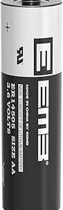 Batterie lithium AA 3,6V ER14505 2700mAh non rechargeable pour compteurs