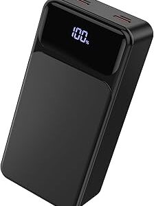 Batterie externe 50 000 mAh 22,5W charge rapide USB-C avec écran LED
