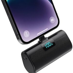 Mini batterie externe 5200 mAh 20W PD avec affichage LCD