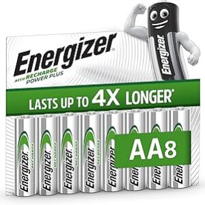 Energizer Recharge Power Plus piles AA 2000 mAh, lot de 8 pré-chargées