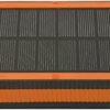 Batterie solaire 36800mAh avec panneau monocristallin, 4 ports USB orange